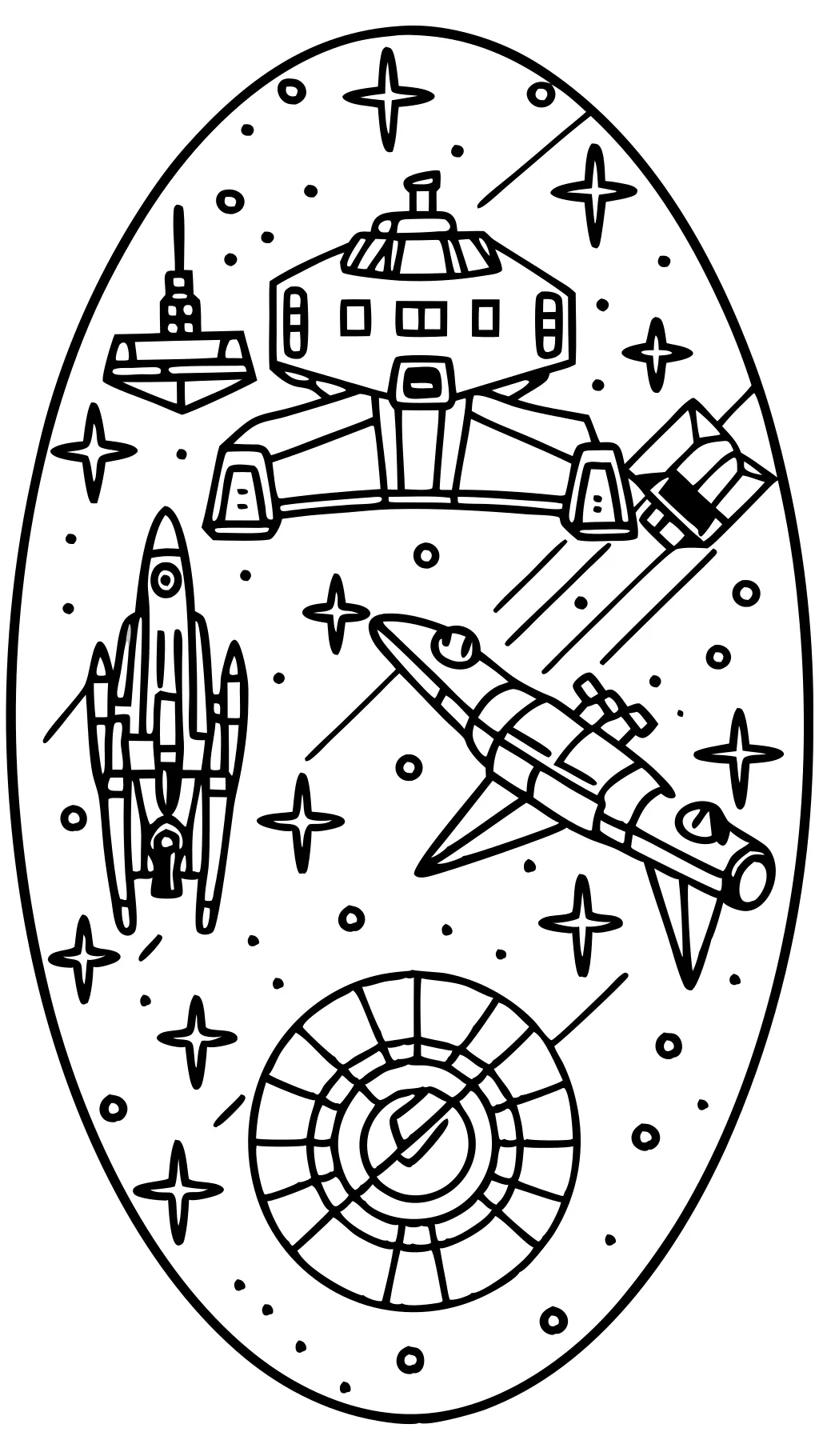 coloriages de navires Star Wars